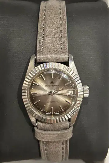 BUCHERER 자동 감기 손목시계 부헤라 벨트 새상품 스위스산