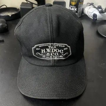 H.W.DOC & Co. 블랙 워크 캡