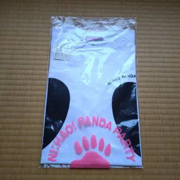 NI HAO PANDA PARTY 남성용 티셔츠 L