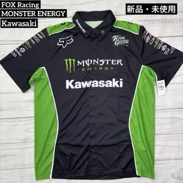 미사용 새상품 FOX Racing MONSTER KAWASAKI 셔츠