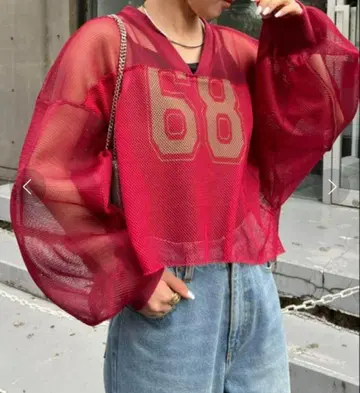 CIAOPANIC TYPY 에신타 메쉬 소재 리메이크 풋볼 T