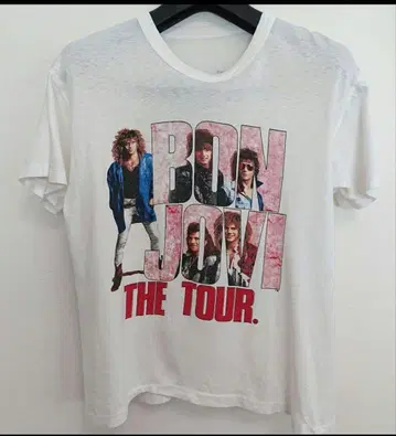 [초희귀품!] 본 조비 빈티지 티셔츠 THE TOUR 1987