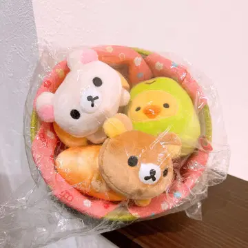 리락쿠마 화과자 테마 봄 과자 봉제 인형 세트