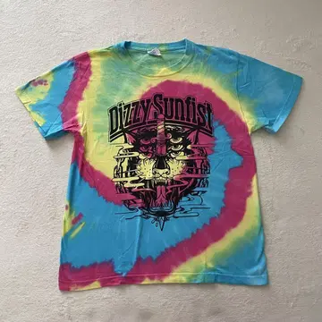 dizzy sunfest 타이다이 패턴 티셔츠