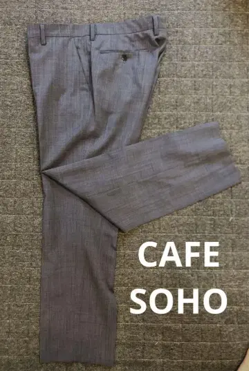 카페 소호 CAFE SOHO 슬랙스 얇은 소재 일본제 라이트 네이비