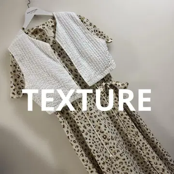 TEXTURE 포코포코 베스트 겉옷 화이트 새상품