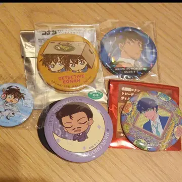 명탐정 코난 캔뱃지 5개 세트