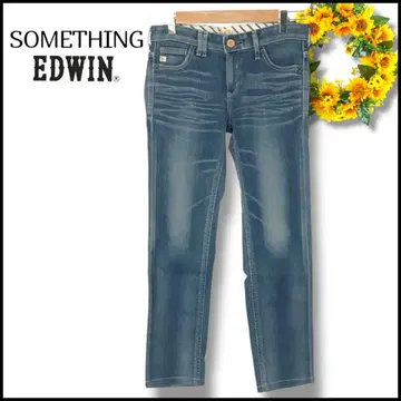 SOMETHING EDWIN 팬츠 데님 청바지 슬림 블루 일본제