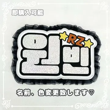네임 보드 원빈 RIIZE 실버 홀로그램 네무보