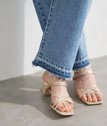 루타론 3.5cm 스퀘어 2WAY 샌들