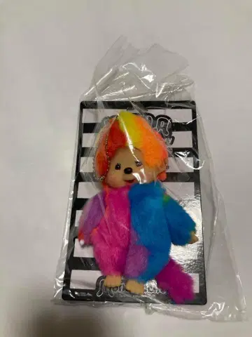 미개봉 새상품 카에치치 몬치치 컬러풀 레인보우 키체인