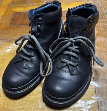 비살노 레이스업 가죽 트레킹 부츠 이탈리아제 37