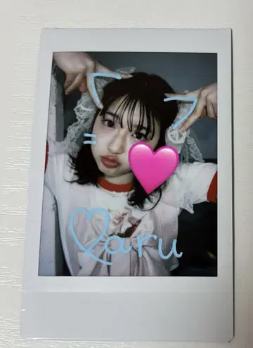 사쿠라바 하야카 LARME 폴라로이드 사인