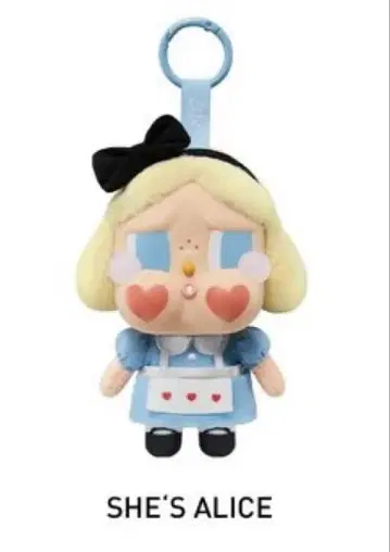 팝 마트 CRYBABY Crying Again 페이스 봉제 인형 앨리스