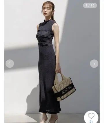 완판 색상 snidel 컷 레이스 원피스 CGRY 25AW