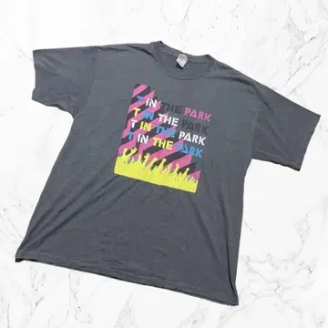 GILDAN 락 T in the Park 티셔츠 반팔 오버 XL