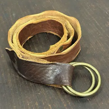 컨디션 최상 시착 레벨 브라운 브라운 반지 가죽 벨트 천연 가죽 가공