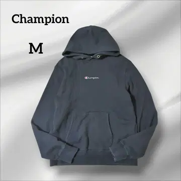 Champion 챔피온 후드 부착 후드티 블랙 캐주얼 M