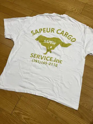 레어 SAPEur 사풀 SCS 골드 티셔츠 2XL