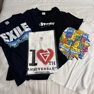 EXILE, GENERATIONS 라이브 셔츠 4종 세트