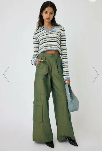 Moussy OUT POCKET BAG CARGO PANTS 카키