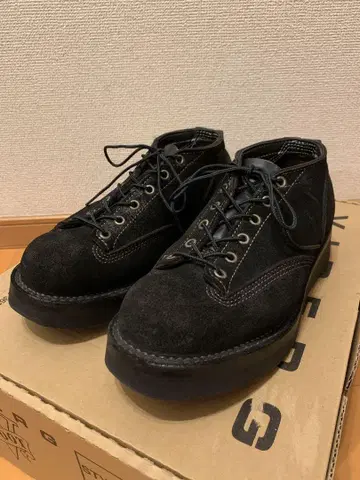 viberg 부츠 스타일 245 블랙 블랙 스웨이드 UK6 하프