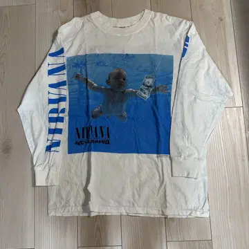Nirvana Nevermind 긴팔 티셔츠 L 사이즈