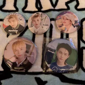 Stray kids Hyunjin 캔뱃지 5개 세트