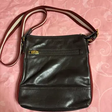 BALLY 발리 천연 가죽 숄더 백 다크 브라운