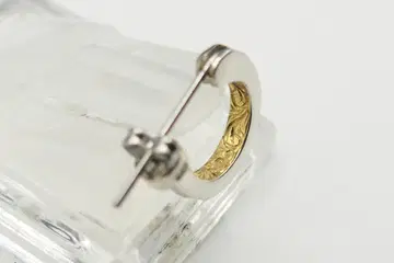 신상품 미사용 라이온 하트 타타키 후프 귀걸이 LION HEART