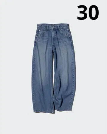 유니클로 배기 커브 청바지 30