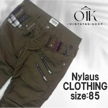 Nylaus 치노 팬츠 size:85 올리브