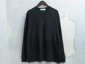 L 사이즈 SEQUEL L/S TEE 스몰 로고 긴팔 티셔츠 롱 T