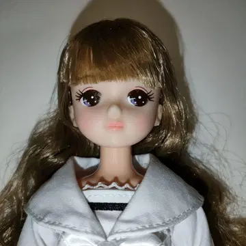 키라짱 브라운 롱 헤어 컬리 본체만 리카짱 캐슬