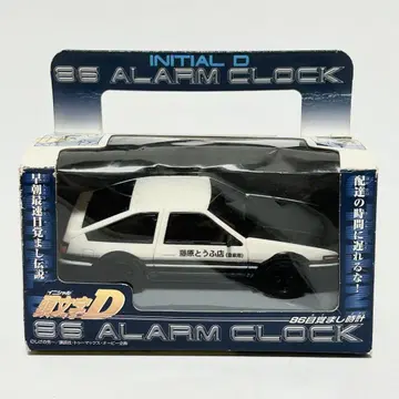 미사용품 머리글자 D AE86 알람 시계 알람 시계 블랙 보닛