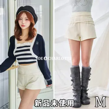 다리치 darich 더블 크로스 벨트 숏 팬츠 IVO M