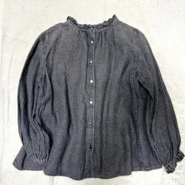 네스트로브 nest Robe 린넨 프릴 넥 블라우스 2way