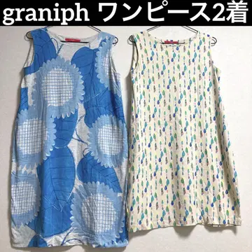 graniph 그라니프 티셔츠 원피스 여름 2장 세트 프리 사이즈