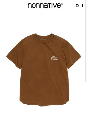 nonnative 브라운 티셔츠