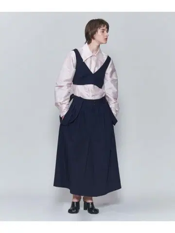 6 ROKU BEAUTY&YOUTH 브라탑 뷔스티에 NAVY