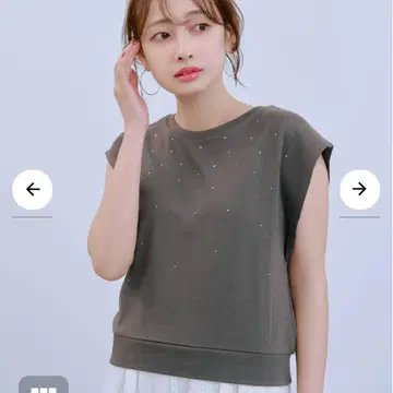 코히나 [접촉 냉감] 그라데이션 큐빅 풀오버 차콜