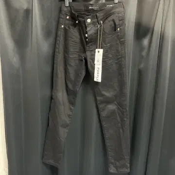PURPLE BRAND 블랙 데님 팬츠