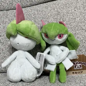 택 포함 2개 세트 포켓몬 라르토스 킬리아 봉제 인형