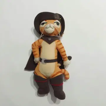 슈렉 장화를 신은 고양이 봉제 인형