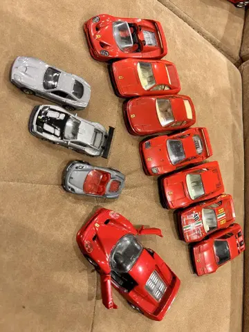 페라리 미니카 11대 묶음 판매 브라고 1/43