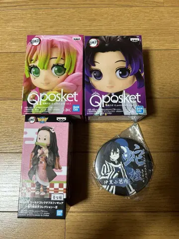 귀멸의 칼날 피규어 캔 배치 세트 Qposket petit vol.4
