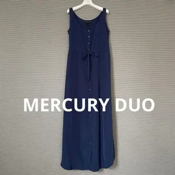 머큐리 듀오 MERCURYDUO 새틴 롱 원피스 F 리본