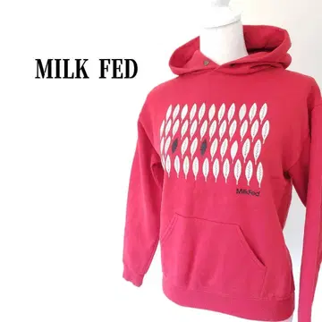 MILK FED USA제 속기모 캥거루 포켓 맨투맨 후드티