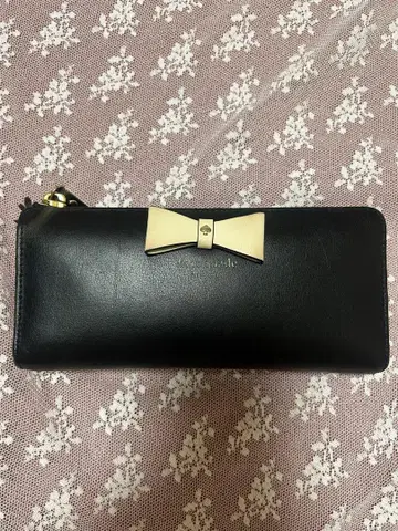 kate spade 리본 포함 블랙 장지갑