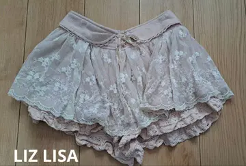 리즈리사 치마바지 레이스 프릴 핑크 헤이세이 레어 레어 히메갸루